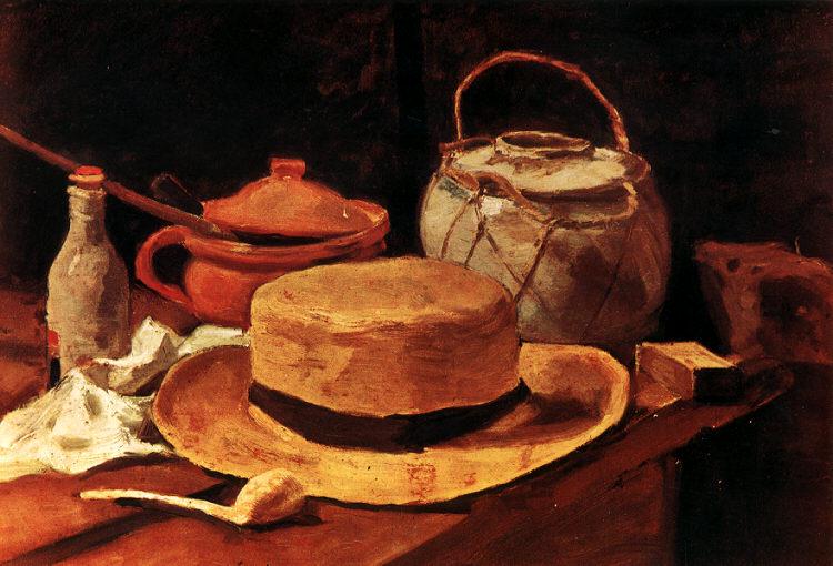 Ван Гог Натюрморт с желтой соломенной шляпе 1881